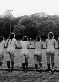 Naked female soccer players