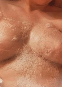 Breasts in the bath