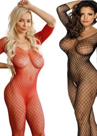 Naked women in bodysuits