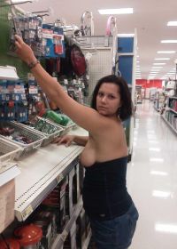 Girls flashing at home