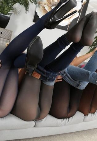 Girls in tight tights