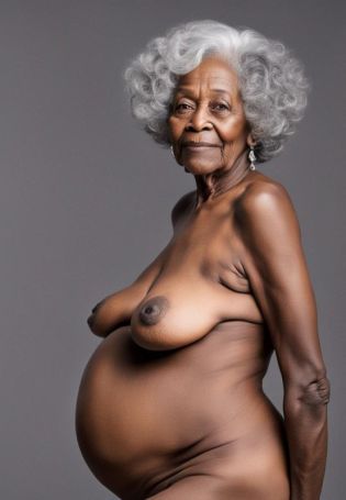 Naked old black women