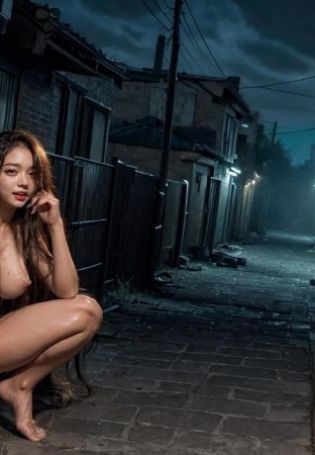 Naked at night