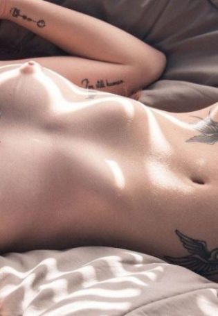 Tattoos between girls  breasts