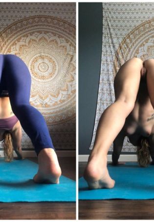 Yoga without clothes