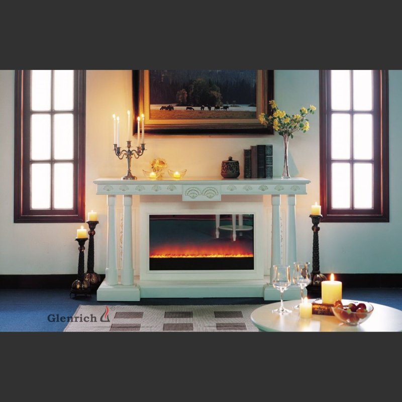 Electric fireplace Glenrich Royal White