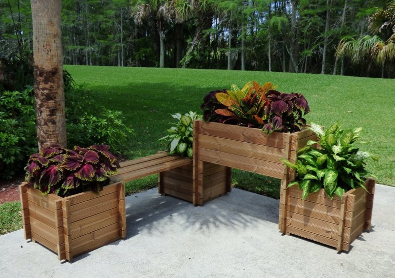 Wooden stalls for flowers street