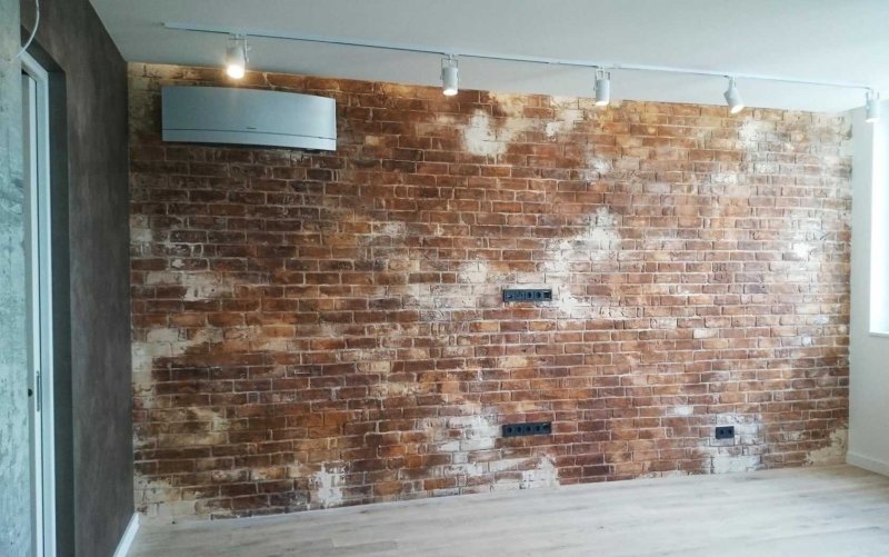 Brick wall in the interior