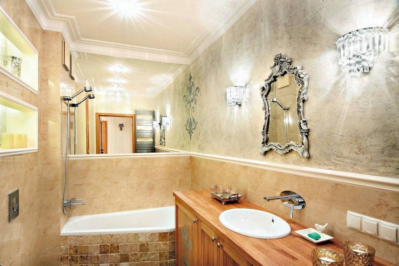 Decorative plaster for the bathroom