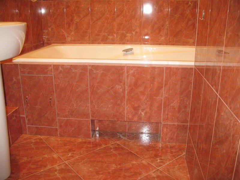 Tile bath screen