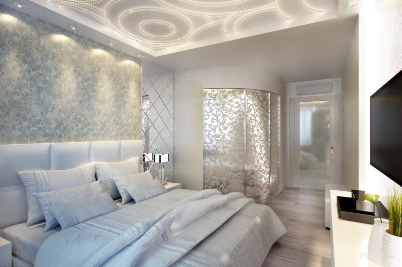 Bedroom art deco in light colors