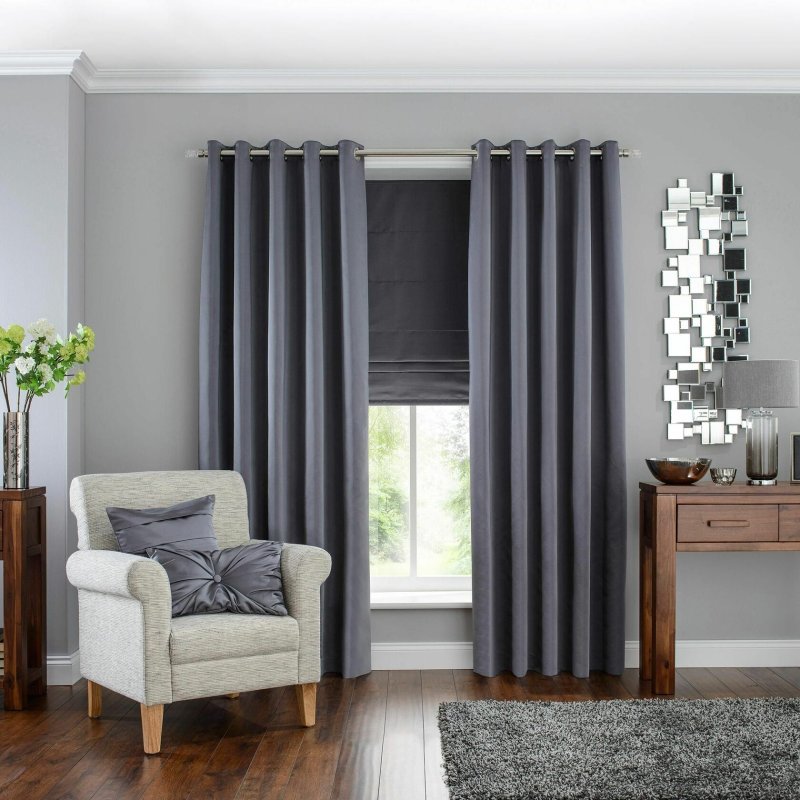 Gray curtains Blackout