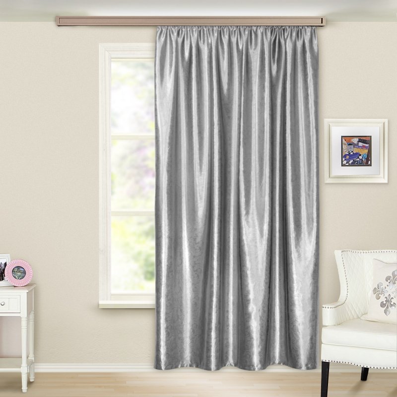 Blackout curtains are gray