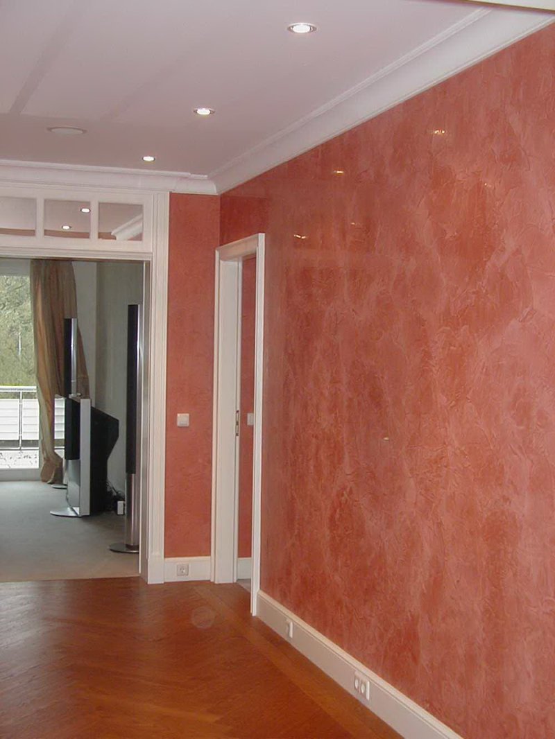 Venetian plaster in the interior