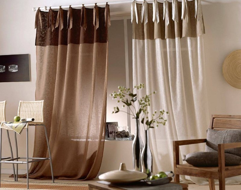 Two -color curtains