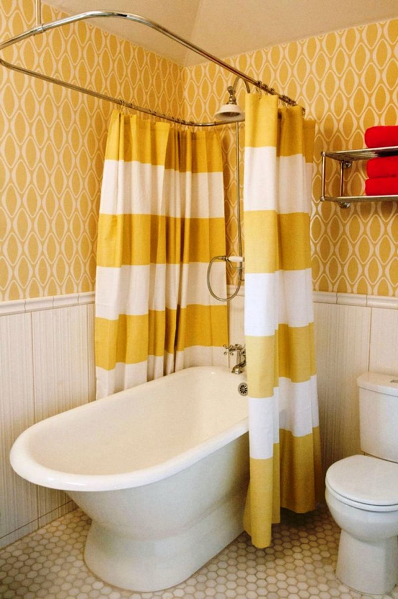 Yellow bathroom