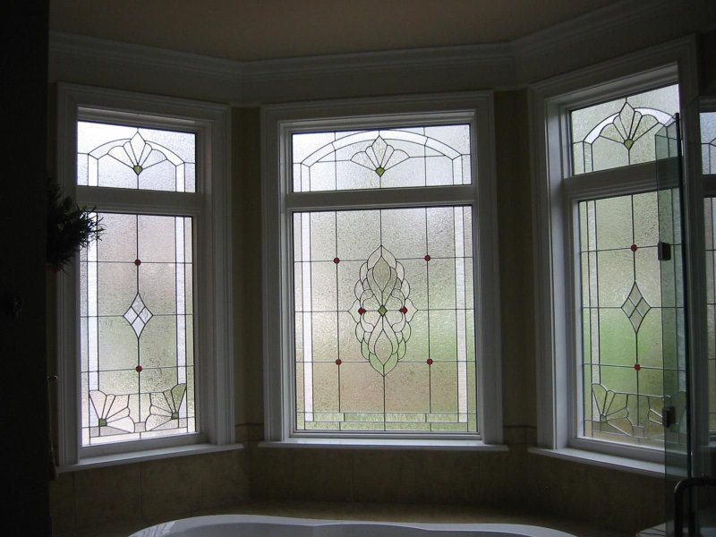 Stained window in the house