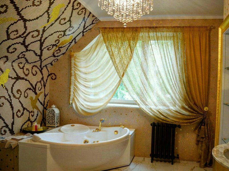 Bathroom curtains