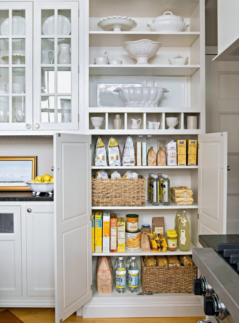 Kitchen with a pantry design