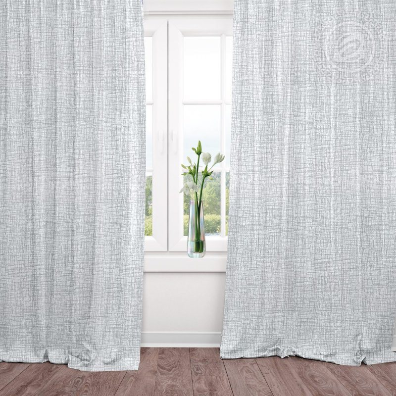 Curtains are gray