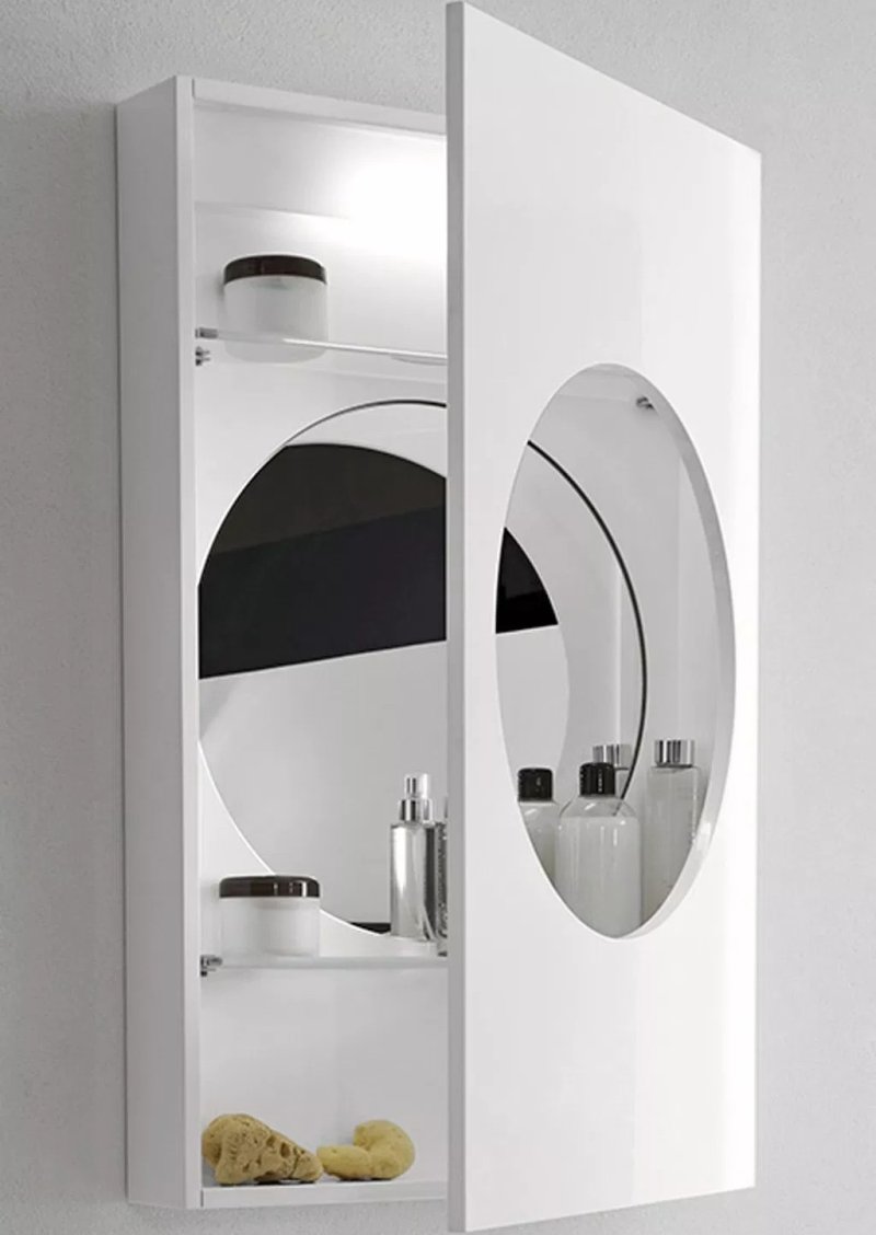 Bathroom cabinet with a mirror