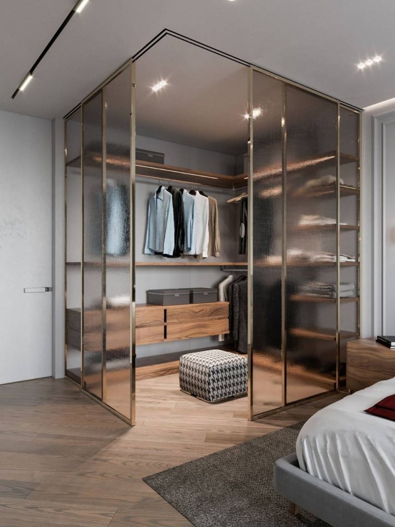 Wardrobe in the bedroom