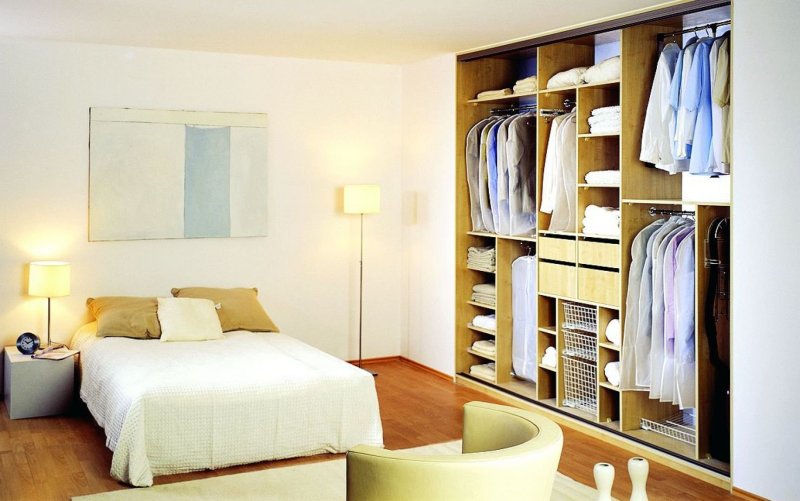 Wardrobe in the bedroom