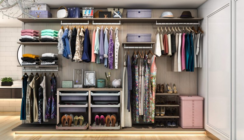 Storage systems for wardrobe