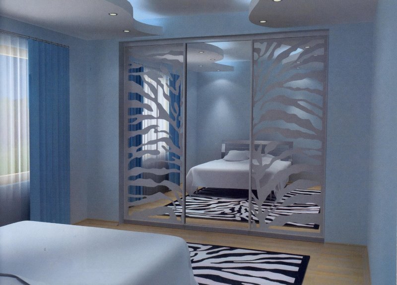 Square in the bedroom design