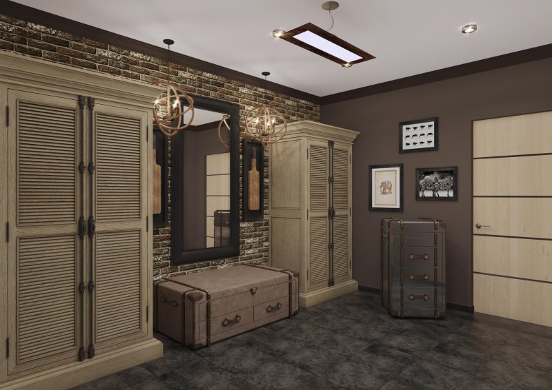 Hallway in the style of loft