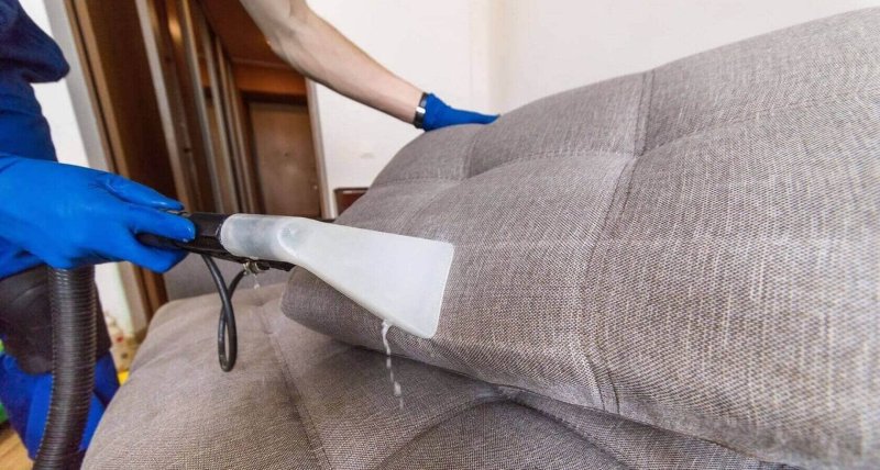 Dry cleaning of upholstered furniture