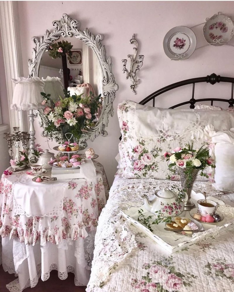 Schabbie chic -style bedroom