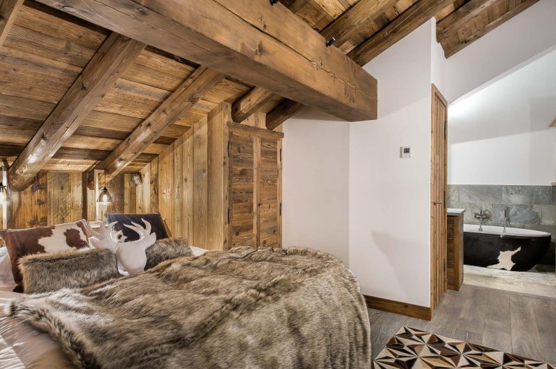 Alpine chalet interior