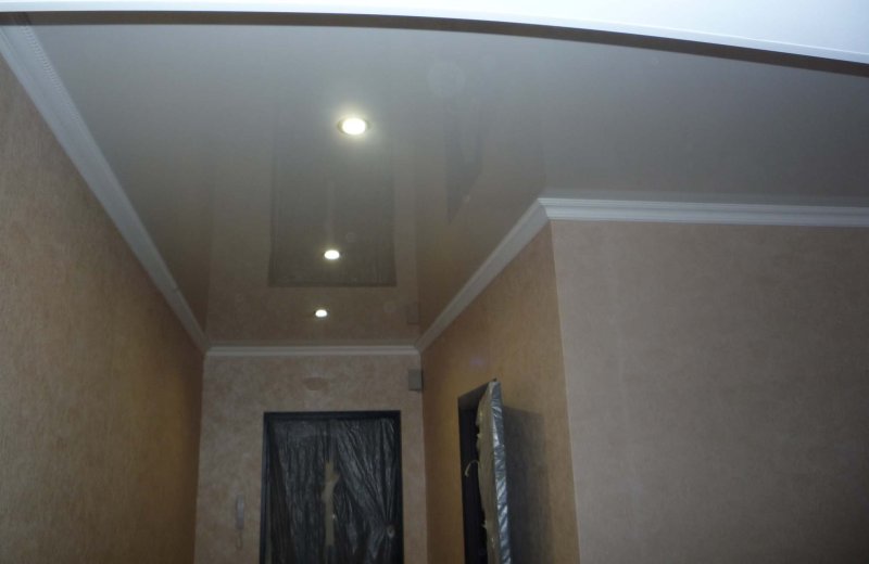 Black skirting board for stretch ceiling