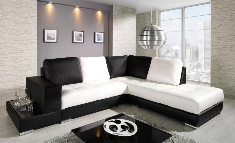 Black sofa