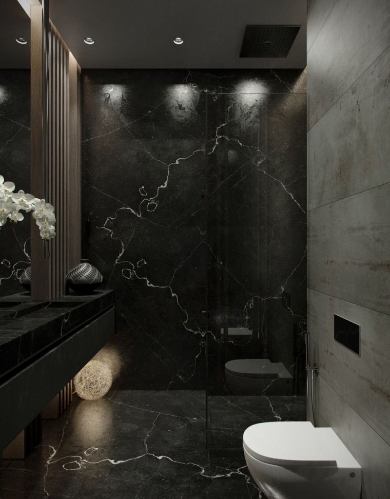 Black tile for marble