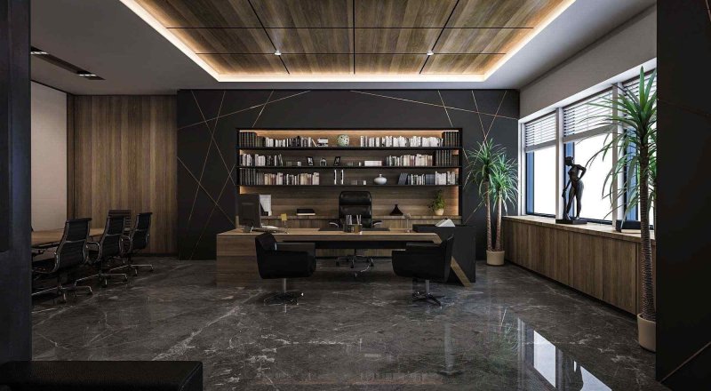 Office design in a modern style