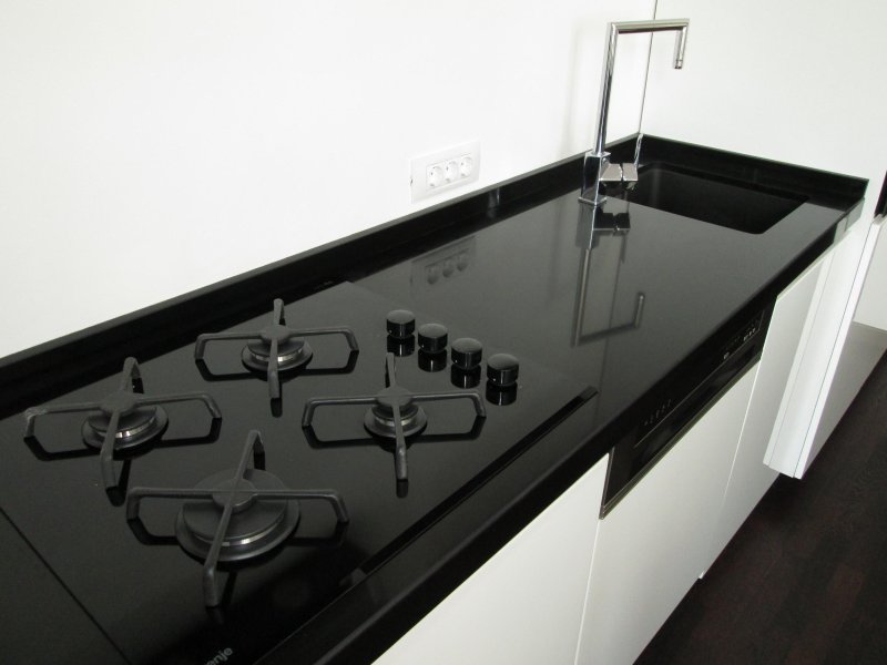 Black countertop