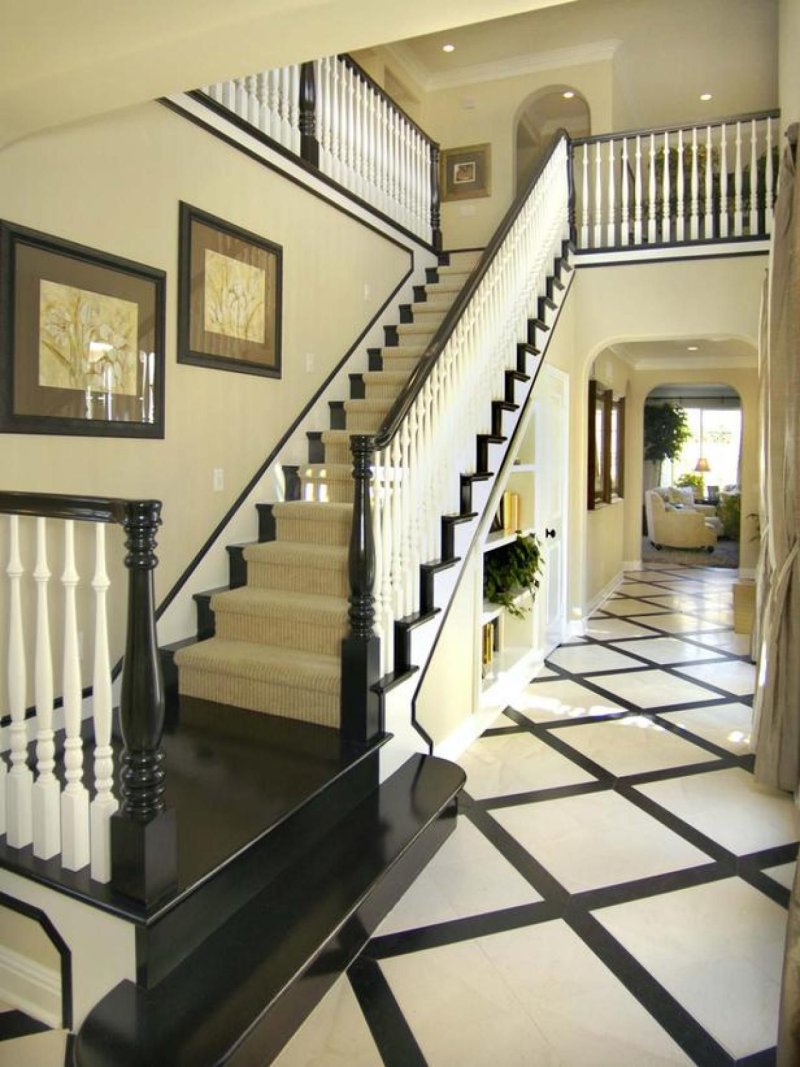 The design of the stairs is at home