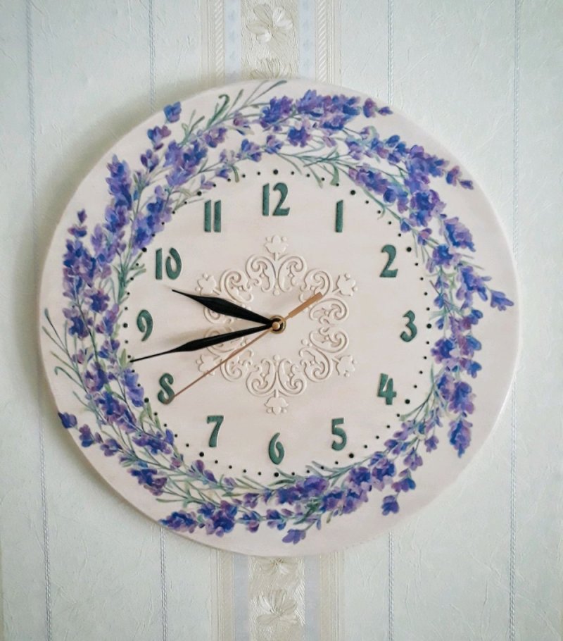 Wall clock in Provencal style