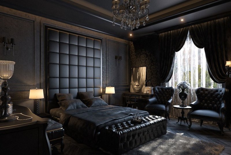 Dark tone bedroom