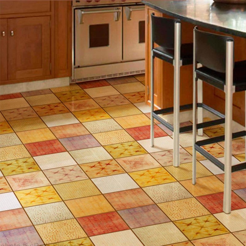 Kitchen floor tiles