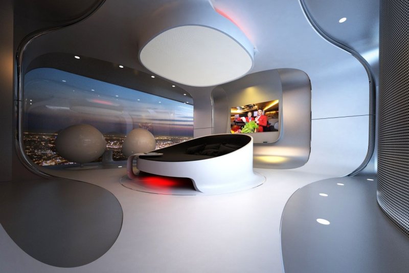 Futuristic interior