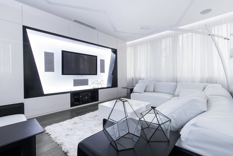 Futuristic style in the interior