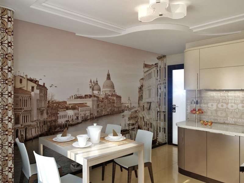 Frescoes in the interior of the kitchen