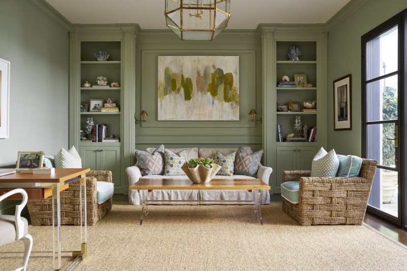 Green color in the interior