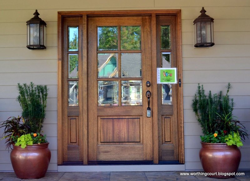 Entrance wooden door