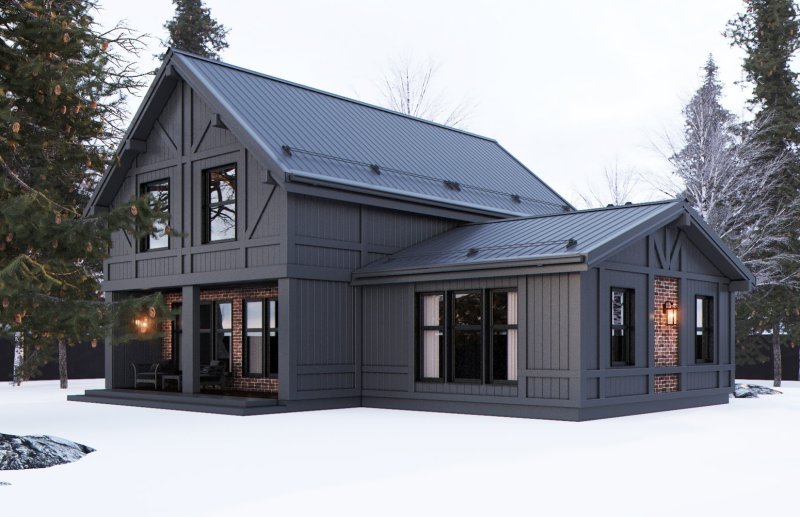 Scandinavian house exterior