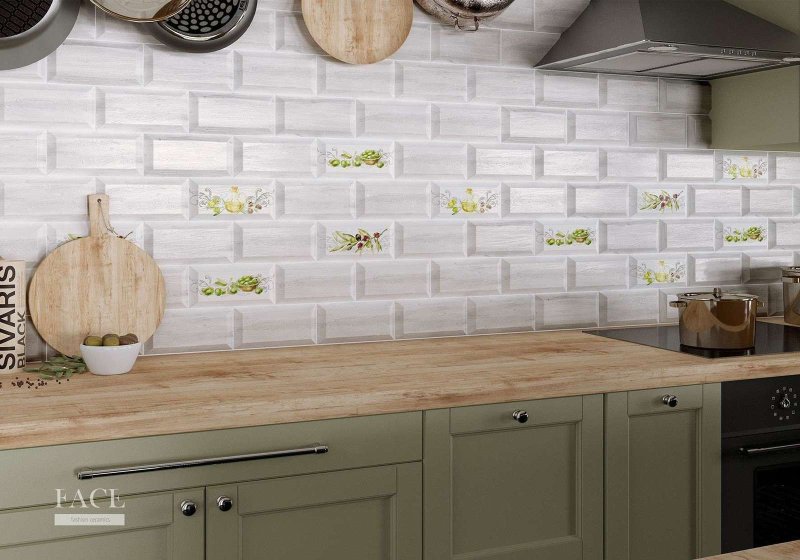 Ceramic tile for kitchen