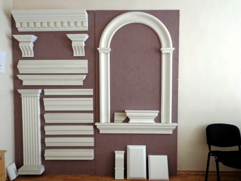 Stucco molding from foam